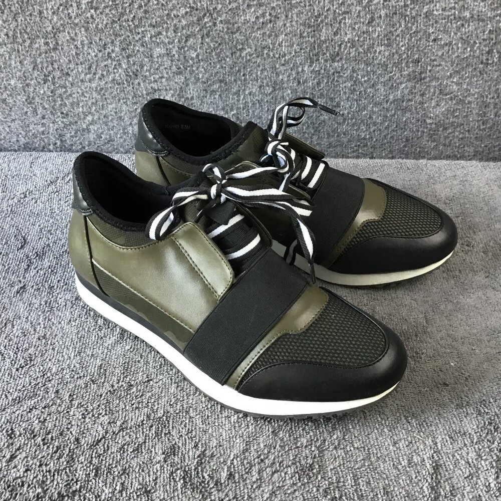 STEVE MADDEN Antics Black /Olive & Camo Sneakers 8.5 M